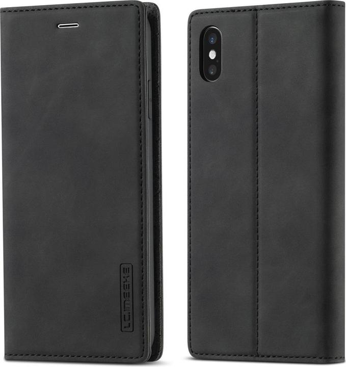 Cover-Discount iPhone Xs / X - Stand Flip Case Hülle schwarz (Apple iPhone XS)