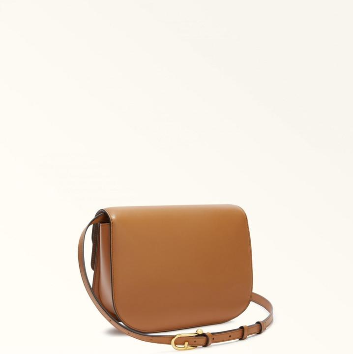 Actual product image Furla sfera s crossbody bag in leather colour brandy