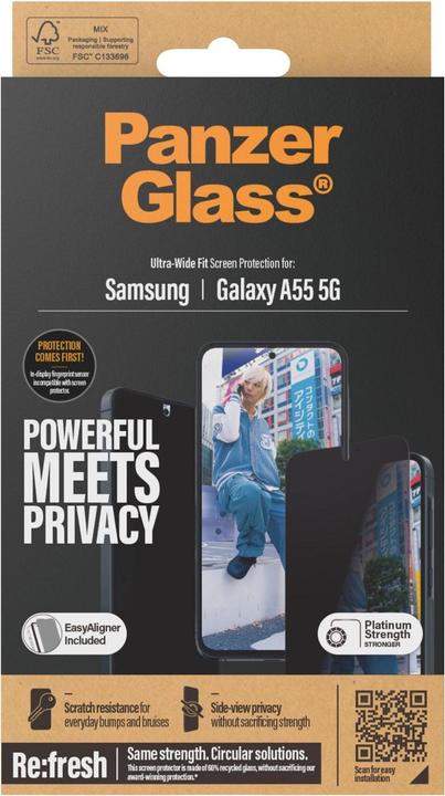 Immagine prodotto PanzerGlass Privacy (1 Pezzo/i, Samsung Galaxy A55)