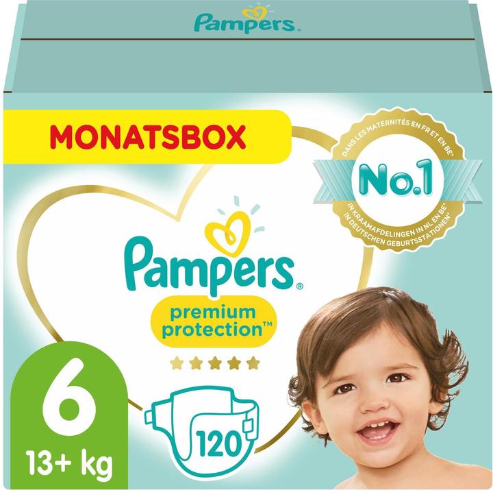 Produktbild Pampers Premium Protection (Gr. 6, Monatsbox, 120 Stück)