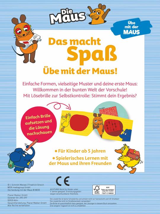 Actual product image Die Maus • Erstes Zeichnen (Die Sendung mit der Maus) (German, Schwager & Steinlein Publishing House, 2022)