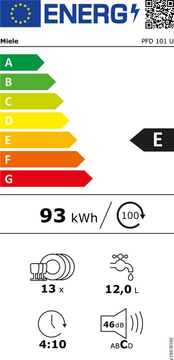 Energie-Label Miele PFD 101 U