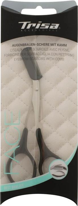 Actual product image Trisa Beauty - Eyebrow scissors with comb