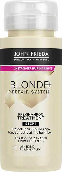 Produktbild John Frieda Blonde+ Repair System Pre-Shampoo Behandlung 100ml (100 ml, Flüssiges Shampoo)