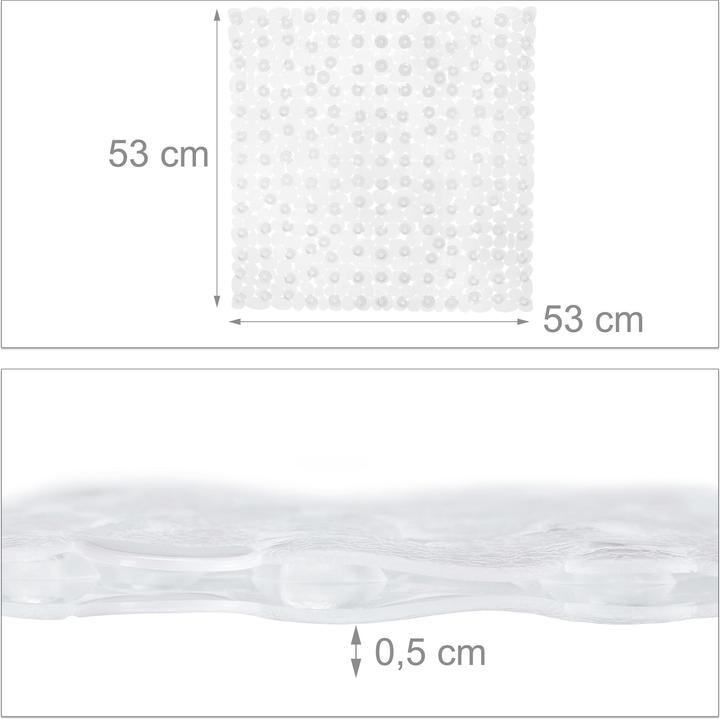 Produktbild Relaxdays Duschmatte (53 x 53 x 0.5 cm)