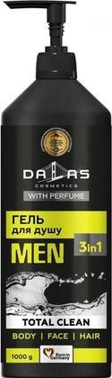 Konjac Sponge DALAS Żel pod prysznic 3w1 żel pod prysznic do twarzy, ciała i włosów Total Clean 1000g