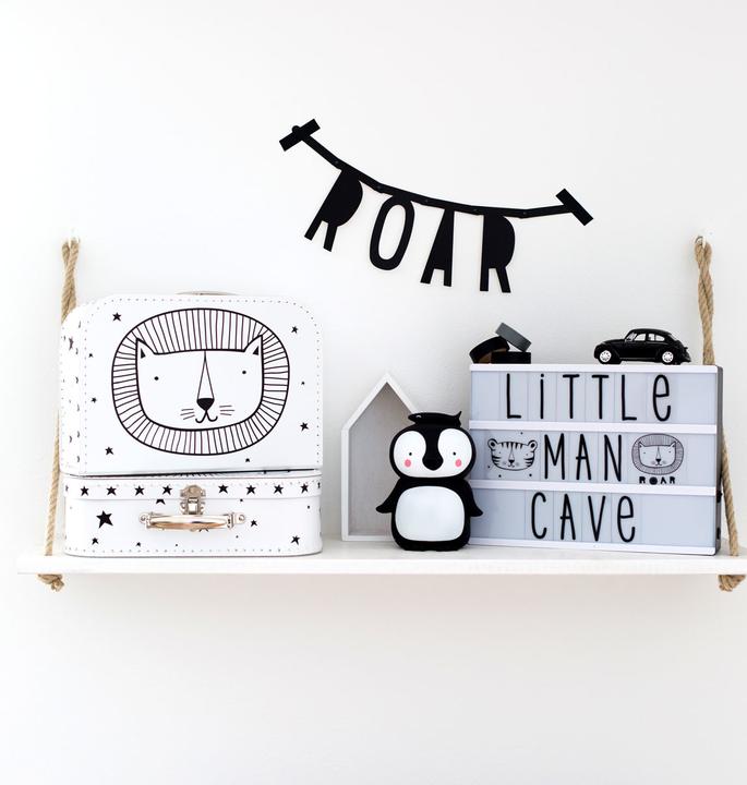 Actual product image A Little Lovely Company Letter banner GALE001 black