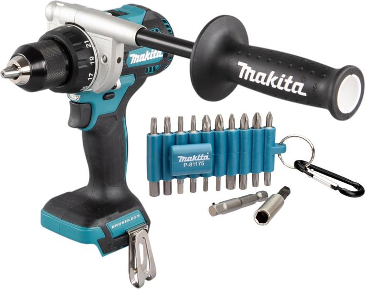 Productafbeelding Makita DDF 486 Z Akku Bohrschrauber 18 V 130 Nm Brushless + 22 tlg. Bit Set - ohne Akku, ohne (Oplaadbare batterij)