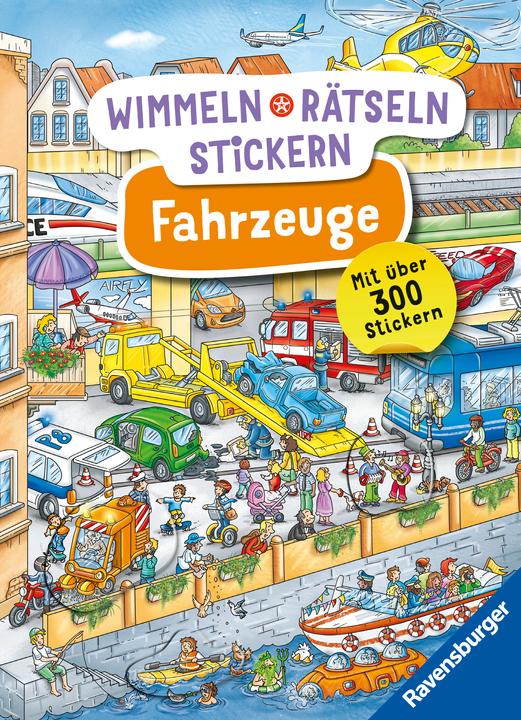 Image du produit Ravensburger Wimmeln, Rätseln, Stickern: Fahrzeuge