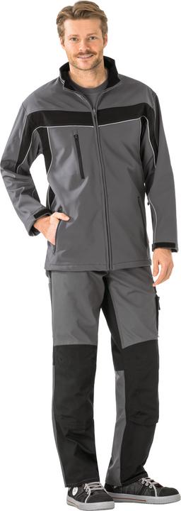 Actual product image Planam Plaline work jacket softshell jacket slate black size L (L)