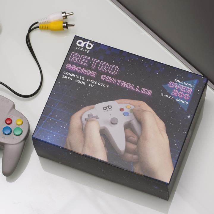 Image du produit ORB - Retro Arcade Games TV Controller grau -inkl. 200x 8-bit Spielen