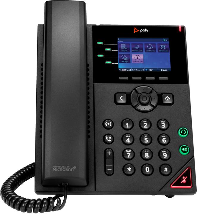 Actual product image HP Poly OBi VVX 250 4-IP PH PoE-e