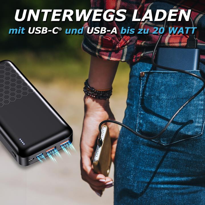 Image du produit Pedea Banque d'énergie série Trend (20000 mAh, 20 W, 74000 Wh)
