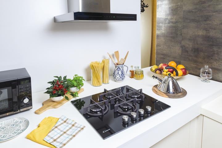 Actual product image Candy CVG6DPB Black Built-in 59 cm Gas 4 Cooker(s)