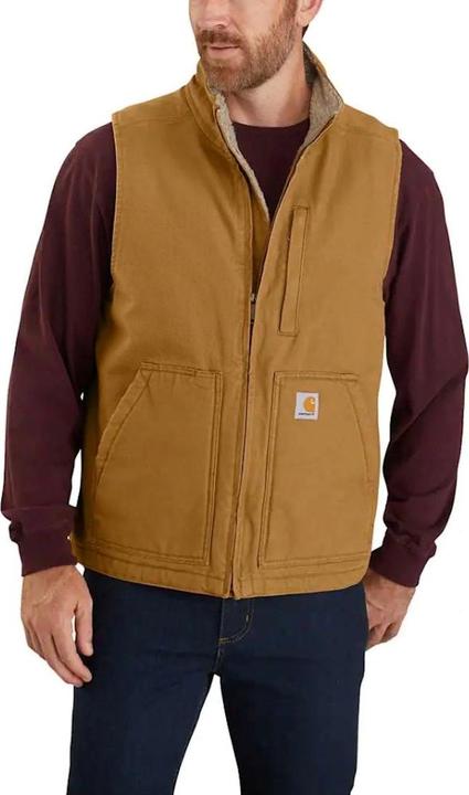 Produktbild Carhartt Washed Duck Lin.Mock Neck Vest ® Brown Gr.Xl (XL)