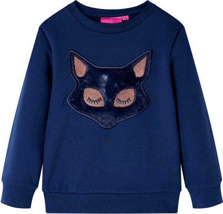 VidaXL Kinder-Sweatshirt Marineblau 140,Material: 95 % Baumwolle. 5 (140)