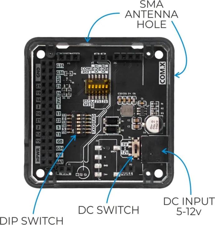 Actual product image M5Stack LoRa radio module COM.X 868 MHz V2.0 ASR6501