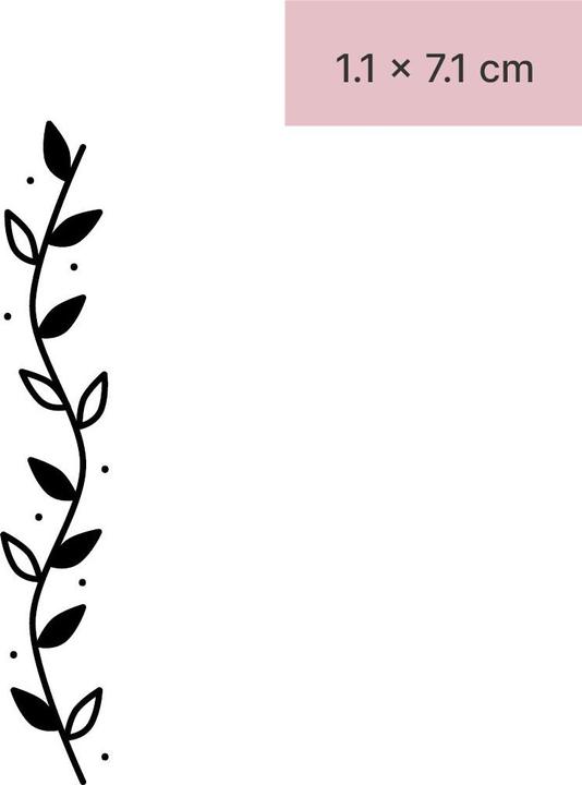 Produktbild minink Temporäres Tattoo – Langer Zweig
