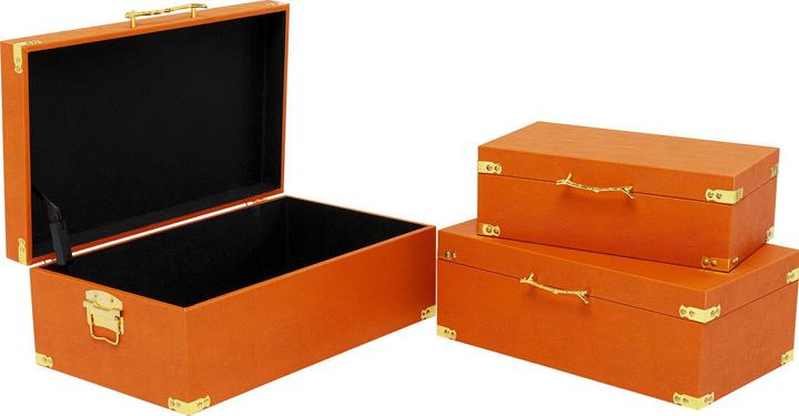 Actual product image Kare Design Box Noah Orange (3/Set)