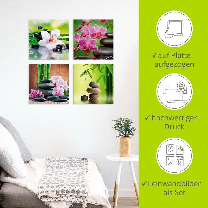Produktbild Artland Spa Bambus Zweige Zen Steine K3ED (40x40 cm)