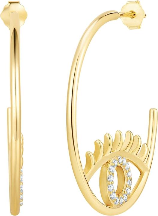 Glanzstücke München Damen Ohrringe Allsehendes Auge Sterling Silber - 34686 (Sterling Silber)