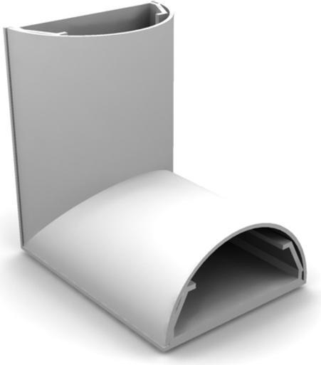 Immagine prodotto Multibrackets Angolo per cavi in alluminio Canaline per cavi (Foro cavo, 1 cm)