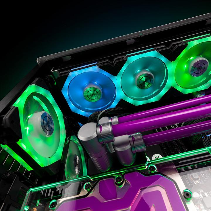 Image du produit EKWB EK-Quantum Impulse 120 D-RGB PWM Ventilateur - 120mm, noir (120 mm, 1 x)
