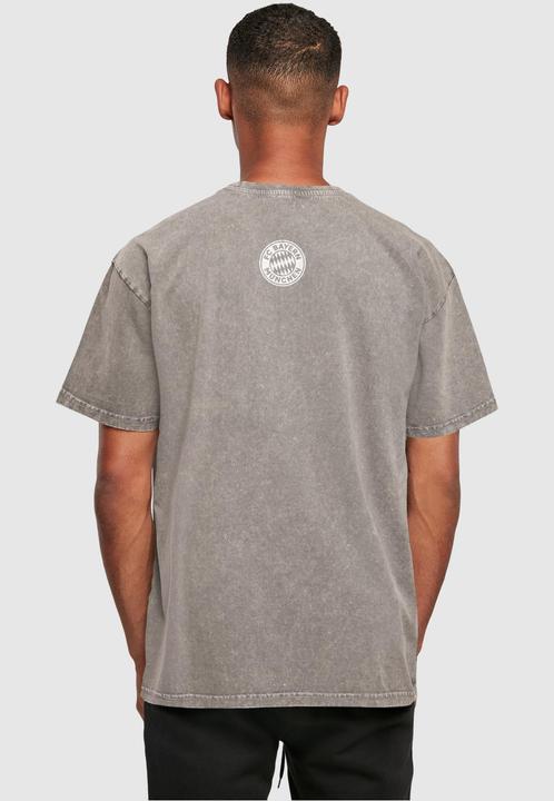 Actual product image FC Bayern München Logo Outlines Acid Washed Heavy Oversize Tee - 115237 (3XL)
