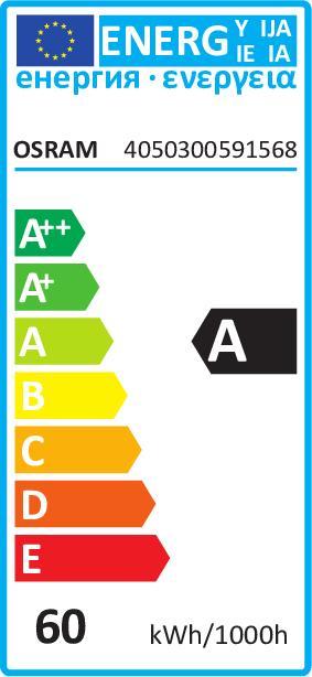 Energie-Label Osram Leuchtstoffröhre (G5, 54 W, 4100 lm, 1 x, G)