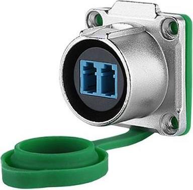 Image du produit Varia SO-38062 - Raccord de traversée pour fibre optique avec bride, femelle LC des deux côtés