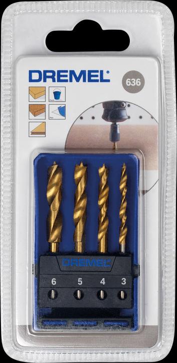 Produktbild Dremel Holzbohrer-Satz Ø 3,0 / 4,0 / 5,0 / 6,0 mm (4 Stück) (3, 4, 5, 6 mm)
