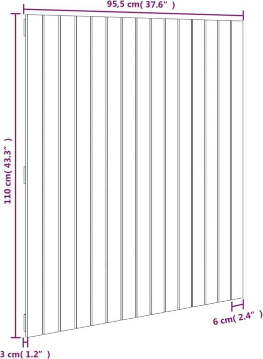 Actual product image VidaXL Chloé (185 x 3 x 110 cm)