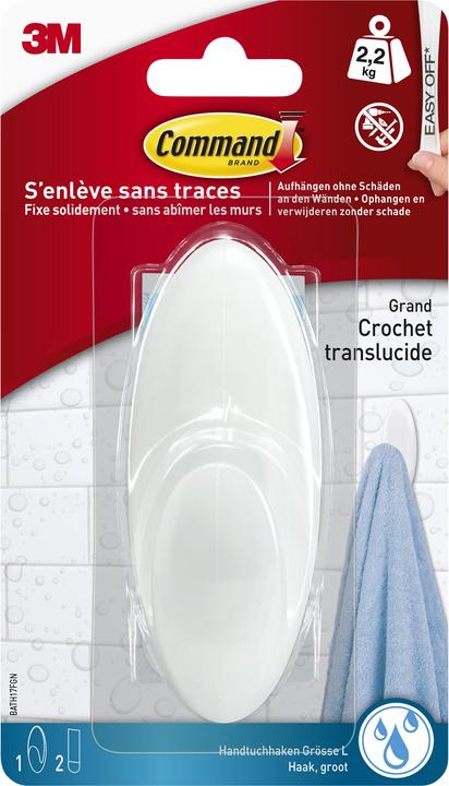 Command Bath Towel Hook L