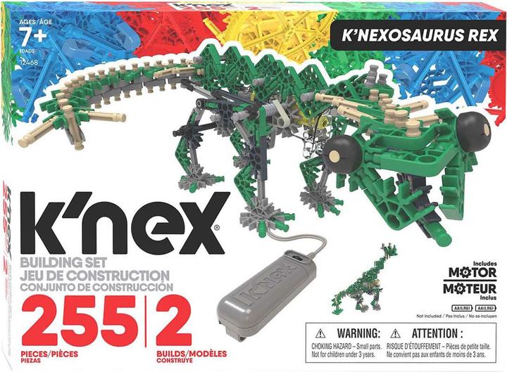 Actual product image K'Nex Knexosaurus Rex building set, 255 pieces.