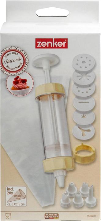 Produktbild Zenker Gebäckspritze 32-teilig (Gebäckpresse, 792 ml)