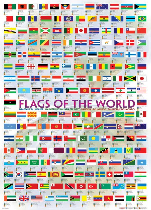 Produktbild Eurographics Flaggen der Welt (1000 Teile)