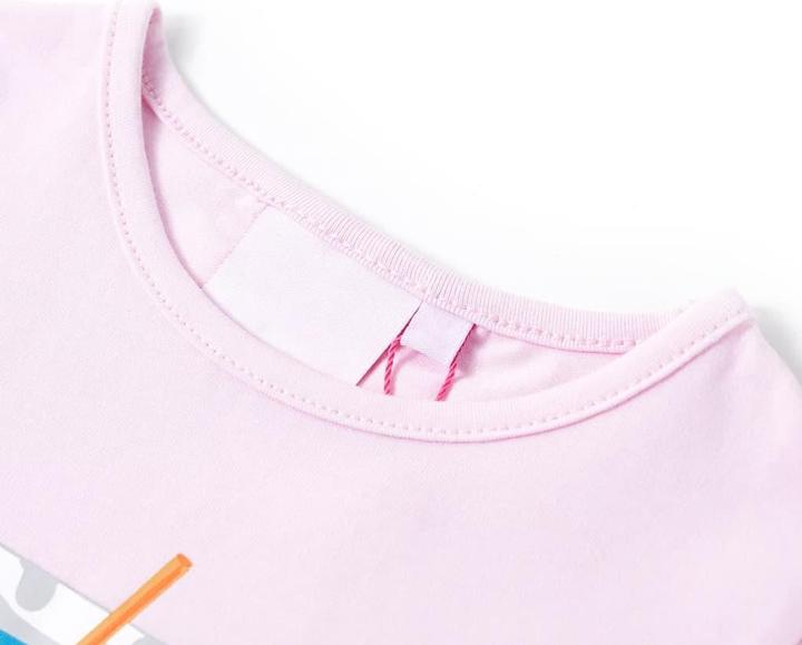 Immagine prodotto VidaXL T-shirt per bambini rosa pallido 104,Materiale: 95 % cotone. 5 (104)
