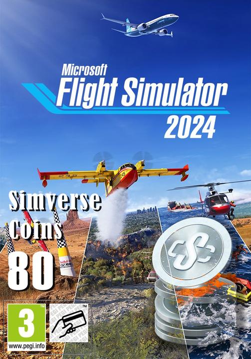 Actual product image Microsoft Xbox Flight Simulator 2024 - 80 Simverse Coins Download Code