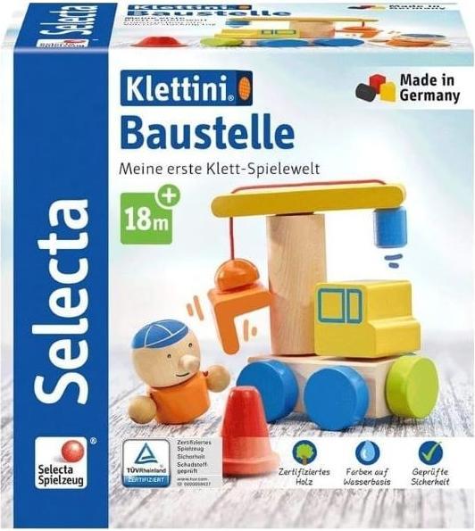Produktbild Selecta Spielzeug Klett-Stapelspielzeug Baustelle 8 Teile **