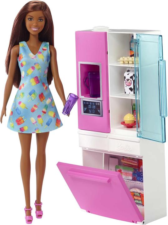 Barbie House, Furniture And Dolls