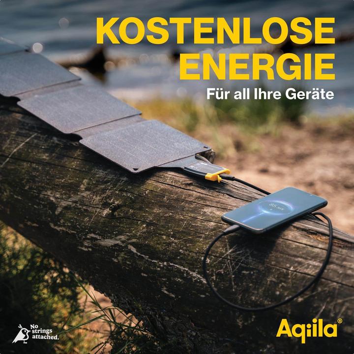 Actual product image Aqiila Sunbird P21 - Foldable solar panel (21 W, 0.60 kg)