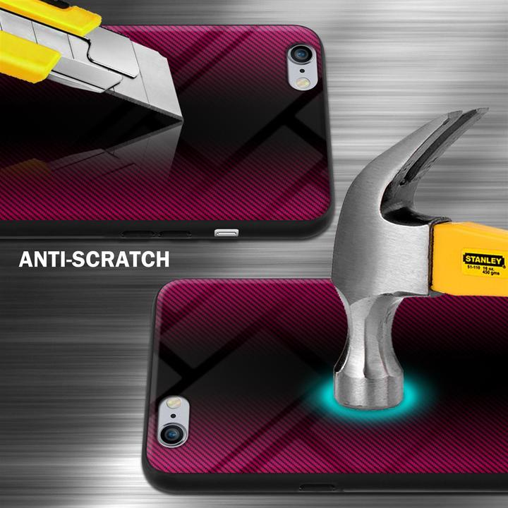 Image du produit Cadorabo TPU Couverture en verre rayé (Apple iPhone 6 Plus)