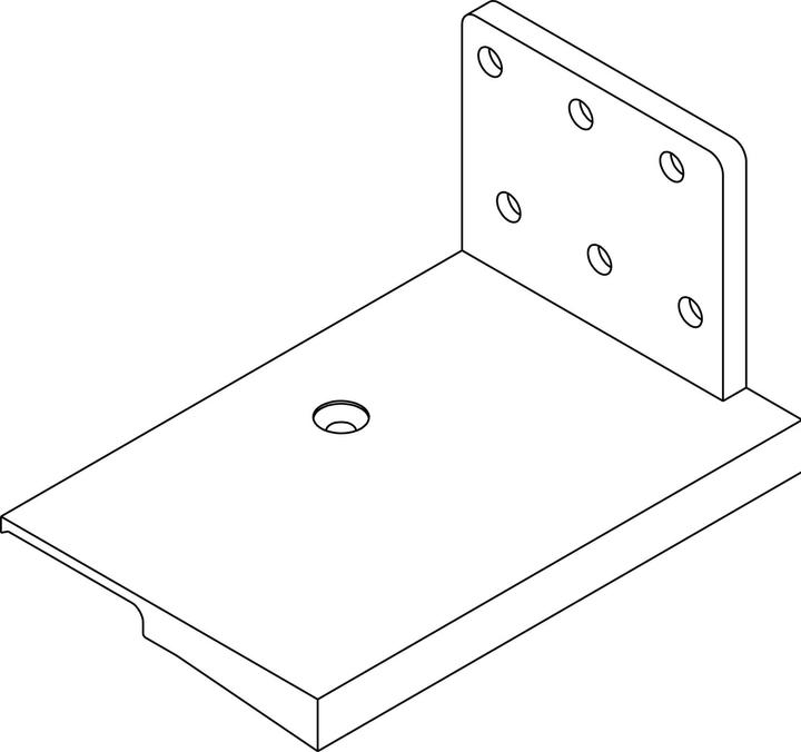 Roto Universal-Schwellenhalter EIFEL T grösser/gleich 70 mm, Kunststoff schwarz 1 Paar