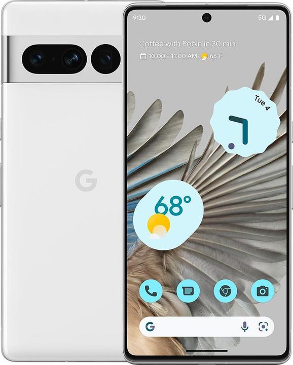 Google Pixel 7 Pro (256 GB, White, 6.70", SIM + eSIM, 50 Mpx, 5G)