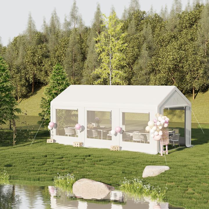 Produktbild Outsunny Partyzelt mit abnehmbaren Seitenwänden (595 cm, 295 cm)