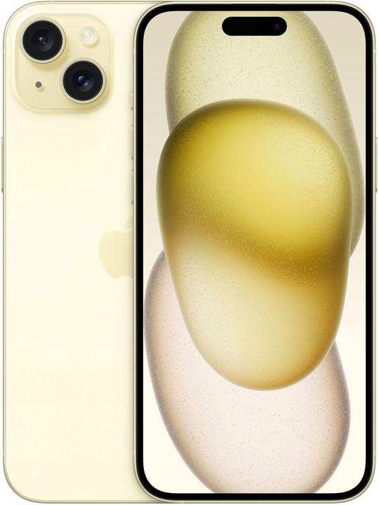 Apple iPhone 15 Plus (128 GB, Yellow, 6.70", SIM + eSIM, 48 Mpx, 5G)
