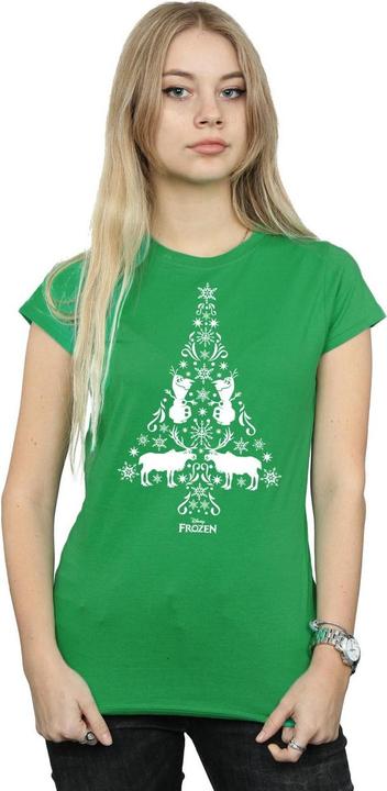 Immagine prodotto Disney Frozen Christmas Tree Maglietta Donna (L)