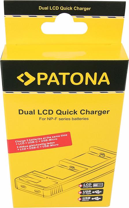 Produktbild Patona Dual LCD Charger (Kamera Akku Ladegerät)