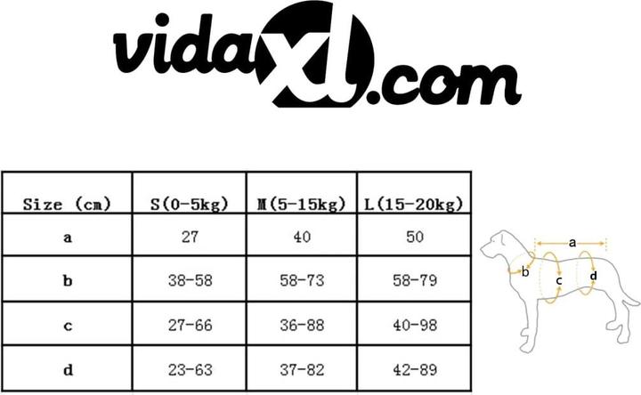 Actual product image VidaXL Shane (L, Dog life jacket)