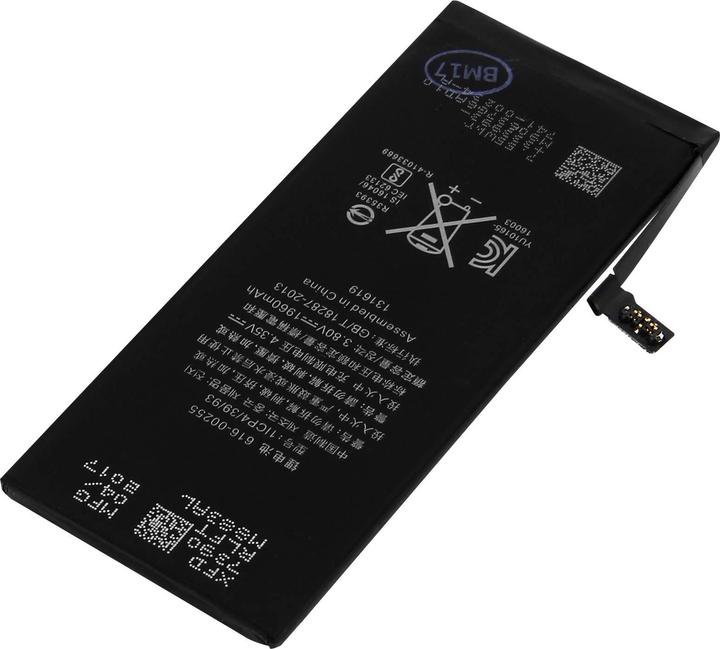 Actual product image Clappio 1960 mAh replacement battery 3.8V suitable for Apple iPhone 7 (Battery 616-00255)